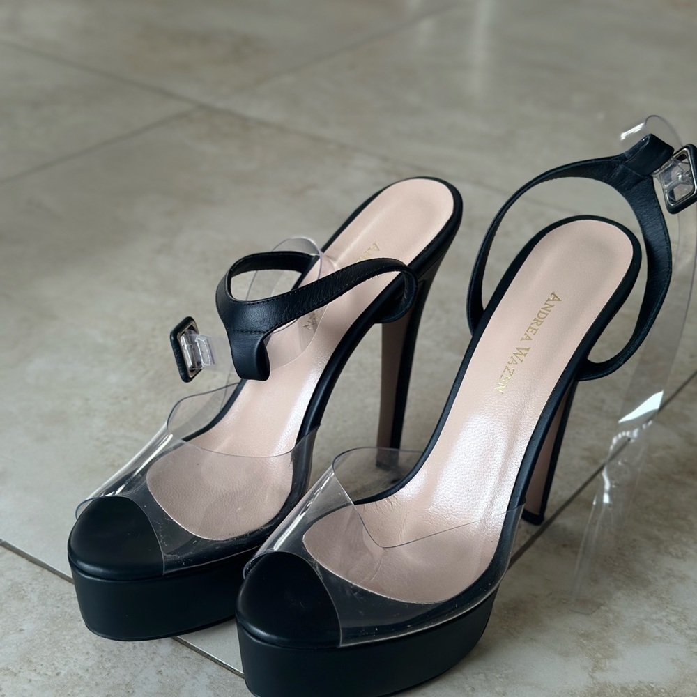 Elegant Black High Stiletto Heels with Platform Sole
